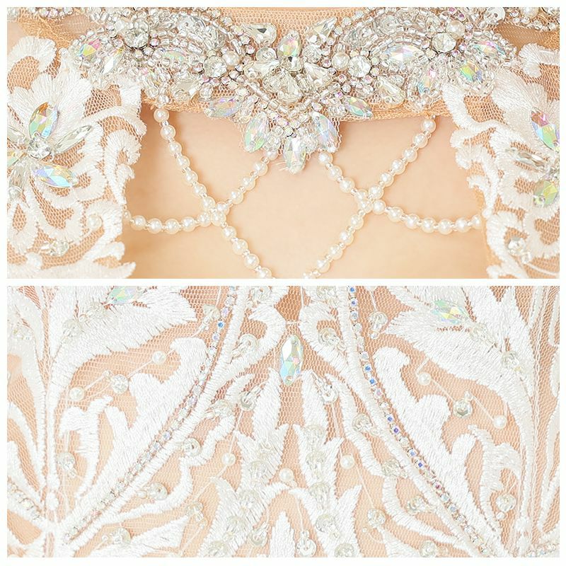 Angel R/エンジェルアール】アッパー フラワーレース刺繍 ビジュー