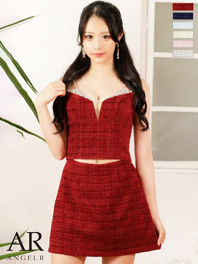 Angel R/エンジェルアール】キャミソール ビジュー ツイード Angel R/エンジェルアール】キャミソール ビジュー ツイード