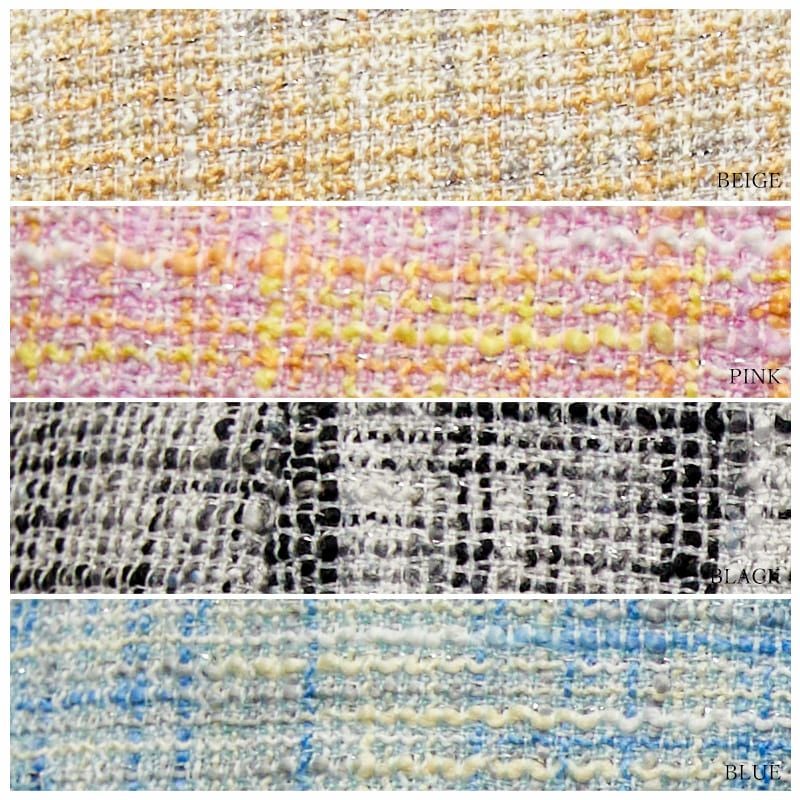 【Angel R/エンジェルアール】 サイドシアー ビジュー ツイード ホルターネック フレアミニドレス