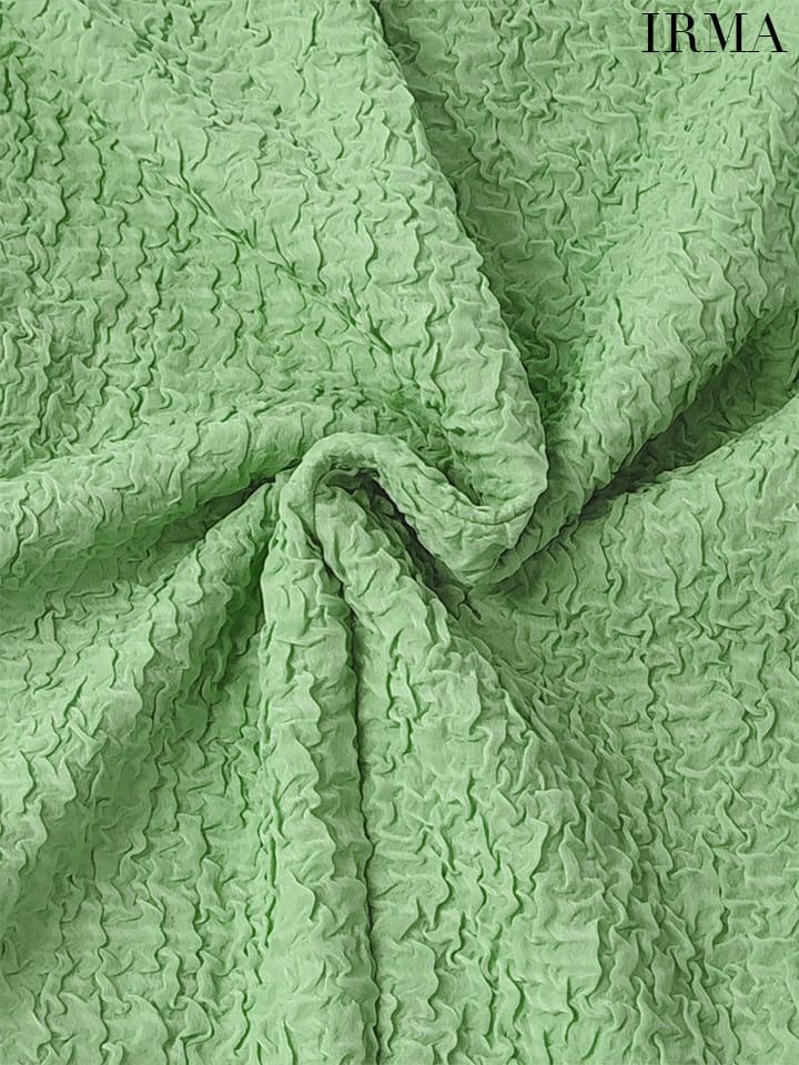 【IRMA/イルマ】 ウエストカット ワンカラー ストレッチ ジップ ノースリーブ フレアミニドレス