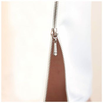 【Veautt/ヴュート】アシンメトリー シンプル デコルテ クロスデザイン アシンメトリー ワンカラー ビジュー ジップスリット タイトひざ丈ドレス