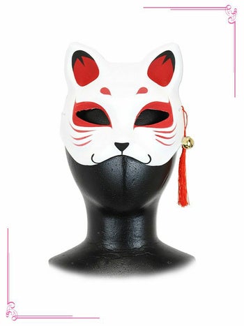 コスプレ 小物 花魁 和装 キツネお面