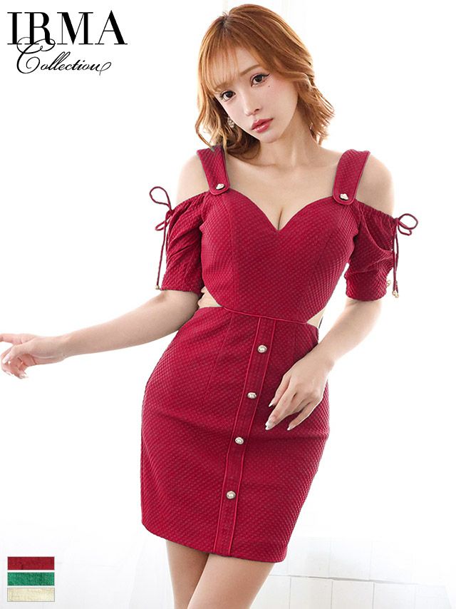 SALE【IRMA/イルマ】ツイード チェック柄カッティング アシンメトリー