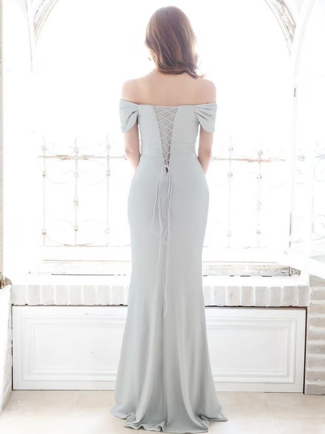 JEANMACLEAN/ジャンマクレーン】セクシー ワンカラー ギャザー オフ