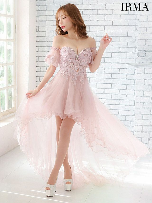 IRMA/イルマ】バストビジュー フラワー オフショルダー バースデー