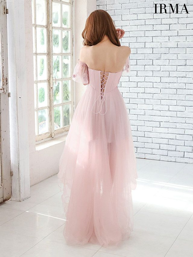 IRMA/イルマ】バストビジュー フラワー オフショルダー バースデー