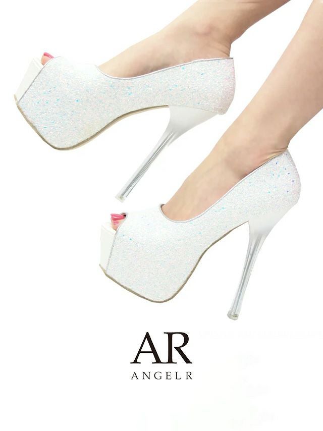 Angel R/エンジェルアール】スパンコールラメ ハイヒール パンプス