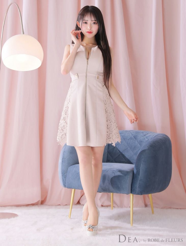 SALE【DEA.by ROBE de FLEURS/ディア】サイドレース ノースリーブ