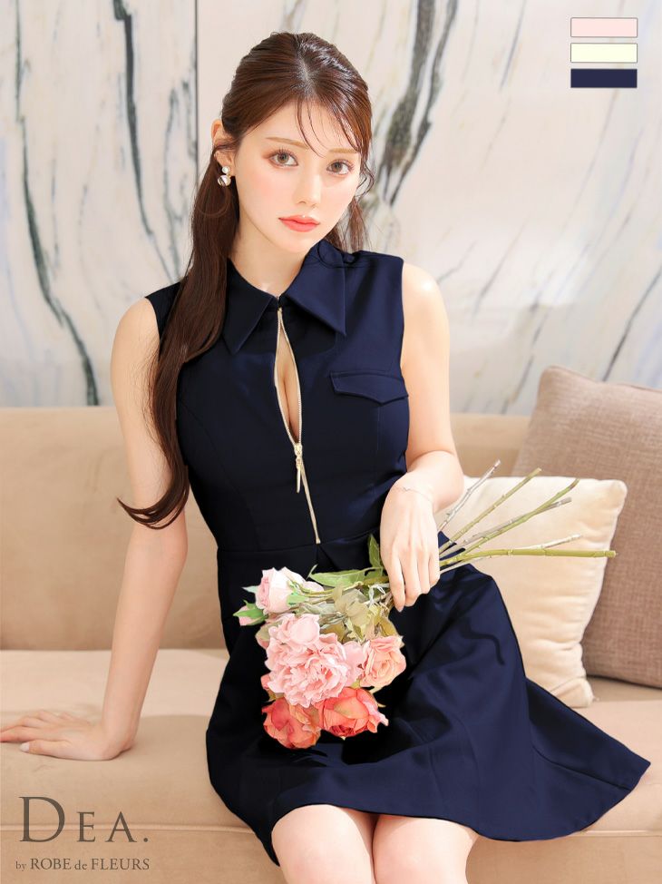 DEA.by ROBE de FLEURS/ディア】襟付き ノースリーブ シンプル