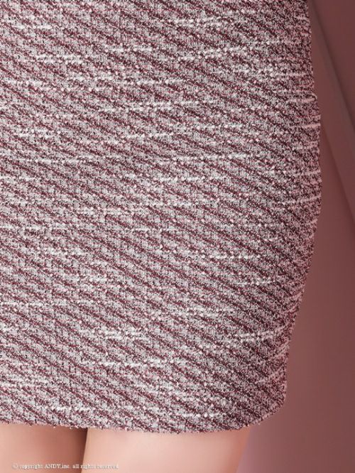 キャバドレス ミニドレス ツイード チョーカー風 アシンメトリー ワンショルダー シンプル ベルト ワンカラー タイトミニドレス