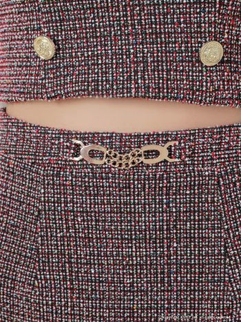 キャバドレス an アン かわいい セクシー 襟付き マーメイド セットアップ 半袖 ツイード タイトミニドレス