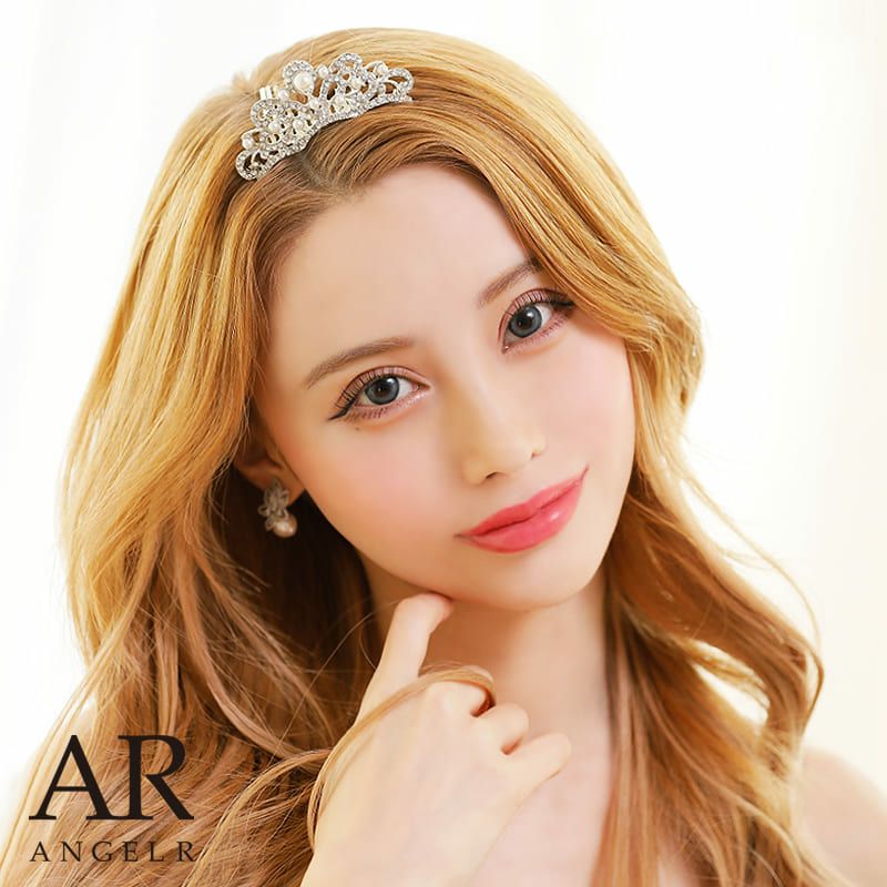 Angel R/エンジェルアール】パールビジュー ミニ ティアラ(TH052TMG