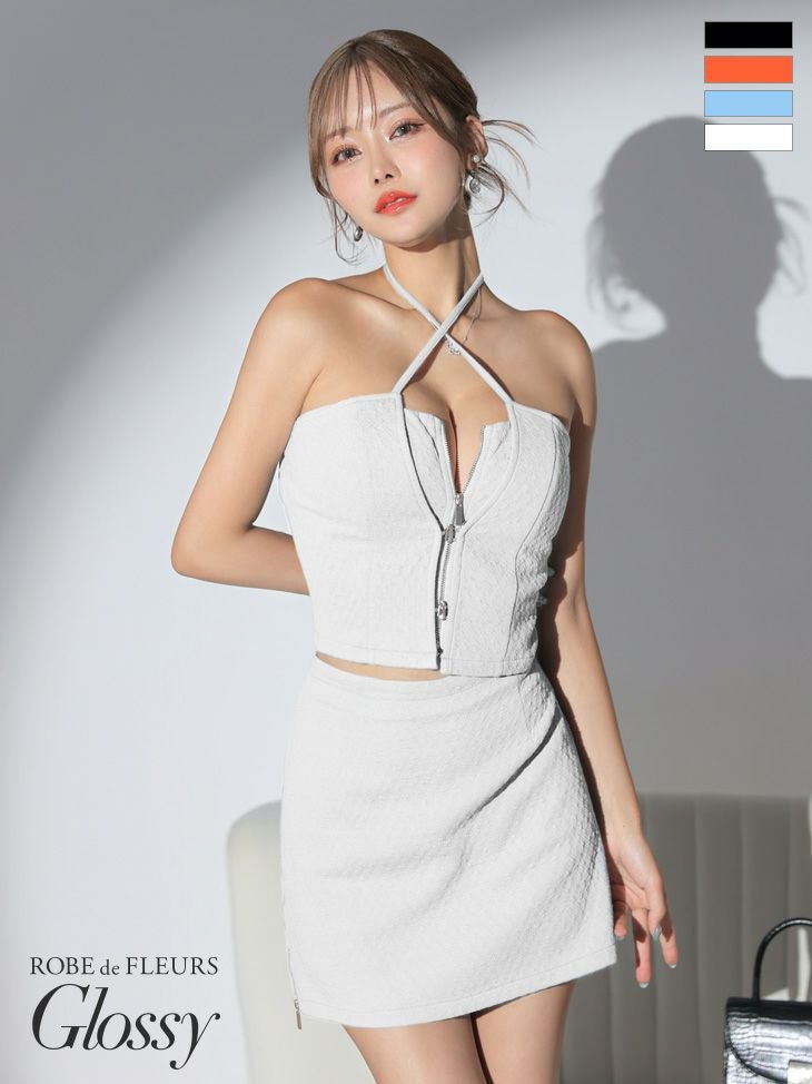 SALE【Glossy by ROBE de FLEURS/グロッシー】 セットアップ ワッフル