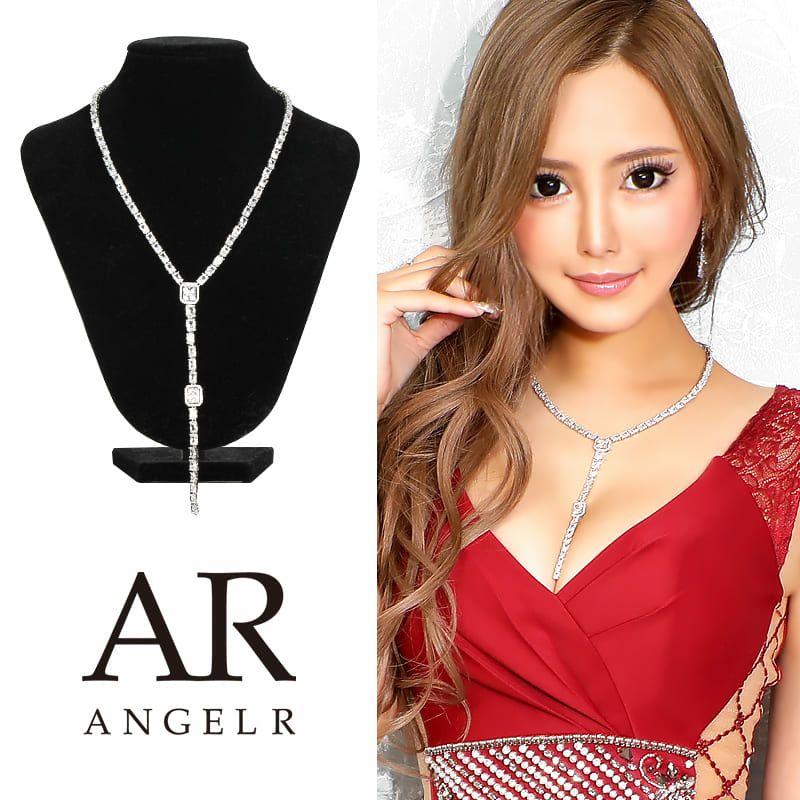 Angel R/エンジェルアール】クロス ストーン チョーカー ネックレス