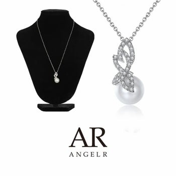 リーフモチーフ パール ネックレス