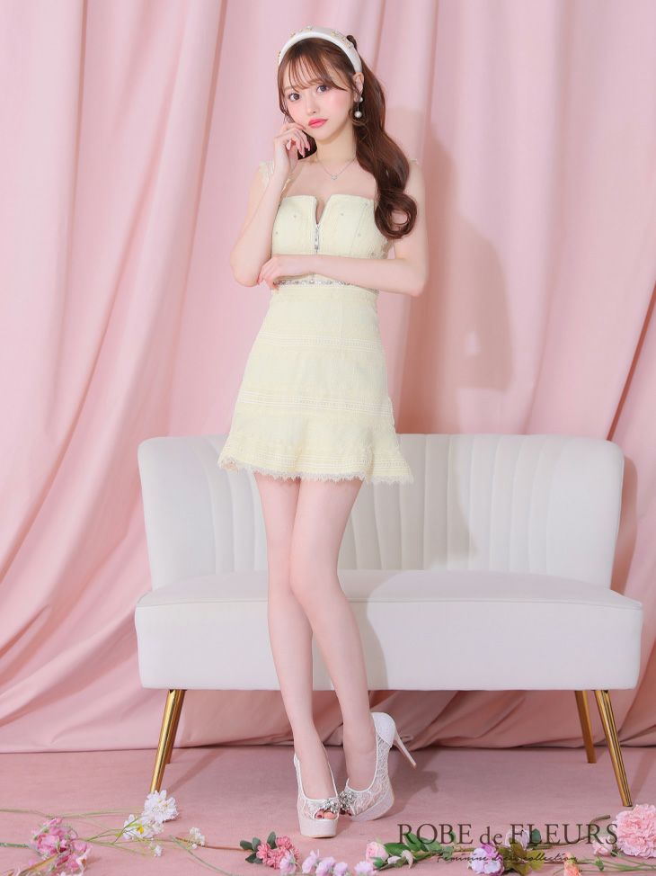 SALE【ROBEdeFLEURS/ローブドフルール】ノースリーブ ジップデザイン