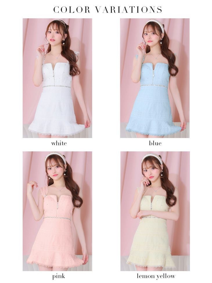 SALE【ROBEdeFLEURS/ローブドフルール】ノースリーブ ジップデザイン