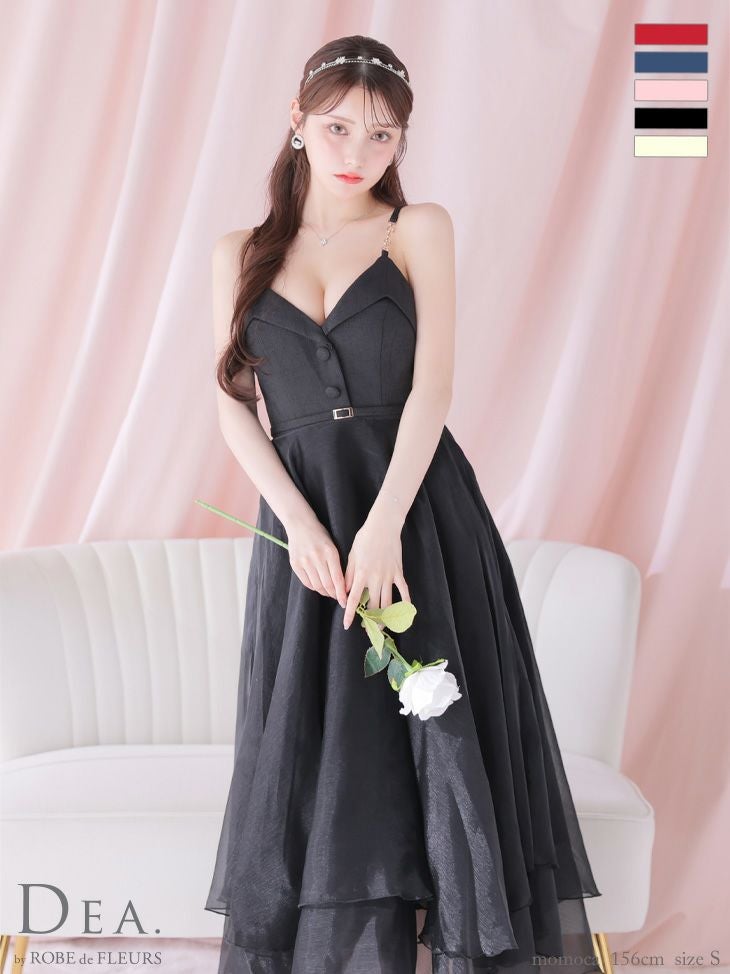 ROBE de FLEURS ワンピースドレス（DE3262） DEA.by ROBE de FLEURS/ディア】ジップデザイン ガーリー ノースリーブ