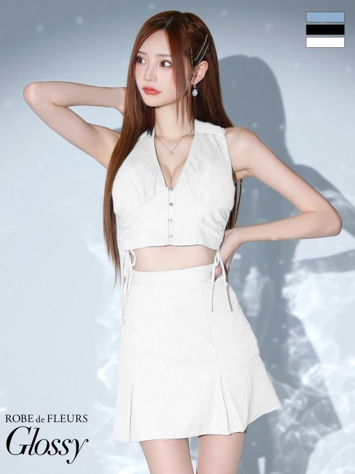 Glossy by ROBE de FLEURS/グロッシー】オープンバスト セットアップ Glossy by ROBE de FLEURS/グロッシー】オープンバスト セットアップ