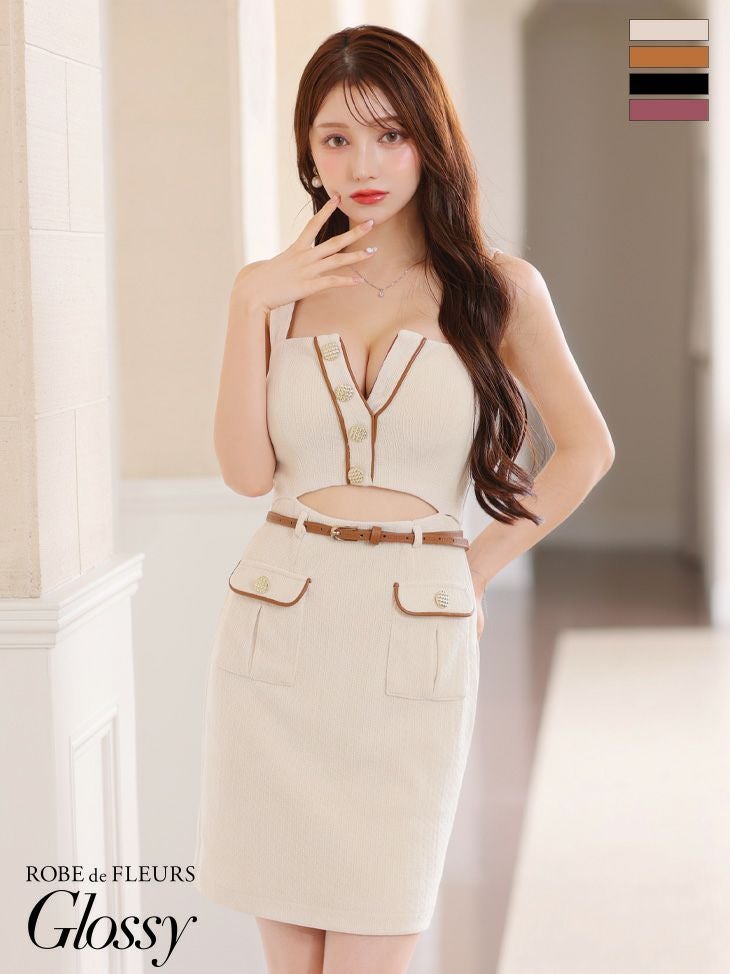 Glossy by ROBE de FLEURS/グロッシー】セクシー オープンバスト