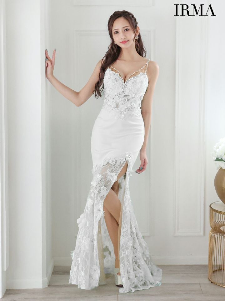 IRMA/イルマ】セクシー オープンバスト フラワーレース キャミソール