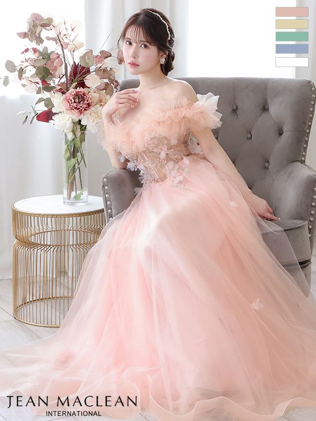 オフショルダー レース ロングドレス オフショルダー ロングドレス | LaLaTulle by Tika