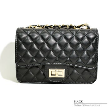 バッグ Angel R キルティング　チェーン スクエア ショルダーバッグ