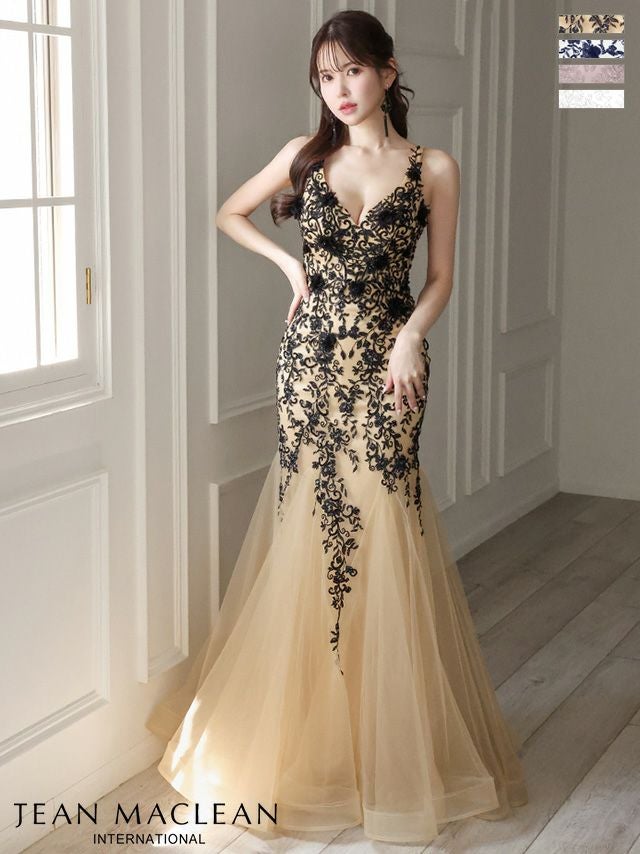 JEANMACLEAN/ジャンマクレーン】フラワー 刺繍 ノースリーブ レース