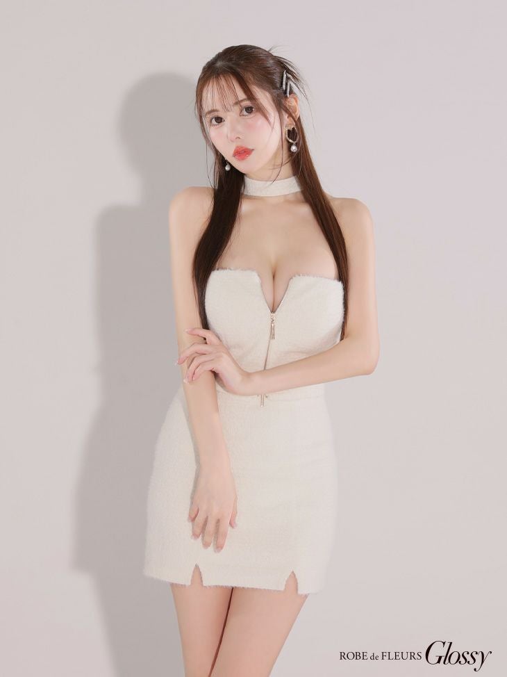 Glossy by ROBE de FLEURS/グロッシー】ジップデザイン セットアップ