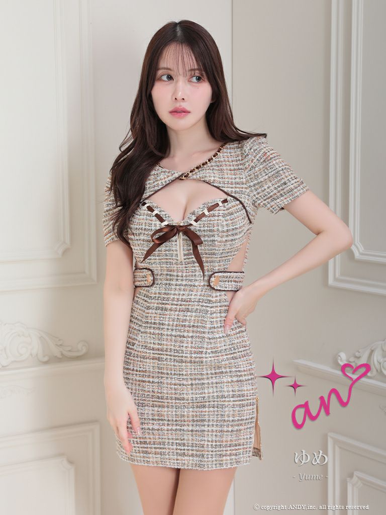 ツイードのドレス｜キャバドレス 通販 LaLaTulle [公式]