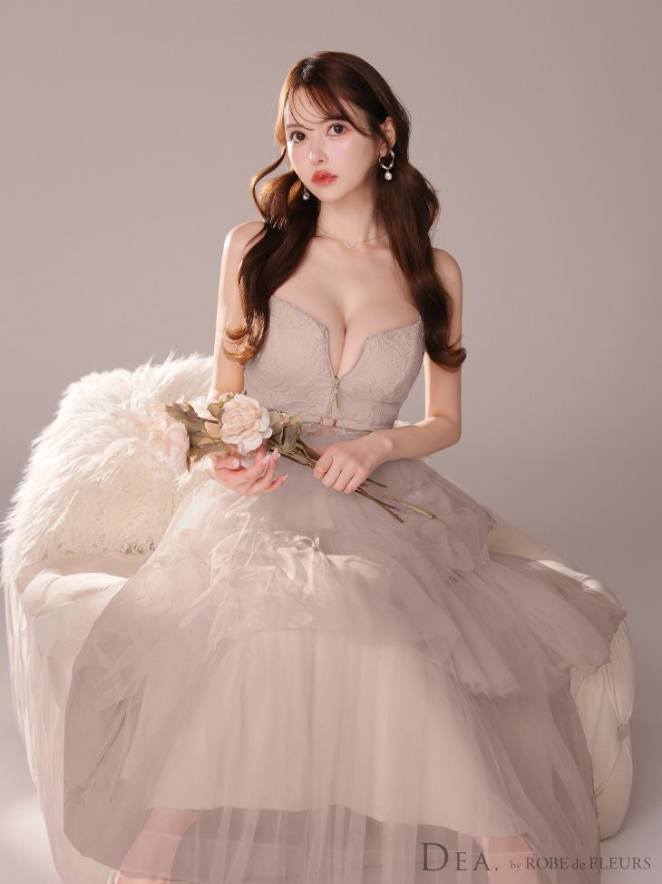 DEA.by ROBE de FLEURS/ディア バストオープンカット ドレス DEA.by ROBE de FLEURS/ディア】エレガント オープンバスト レース
