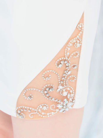 キャバドレス Angel R セクシー くびれ透け ラインストーン ビジュー メッシュ キャミソール タイトミニドレス