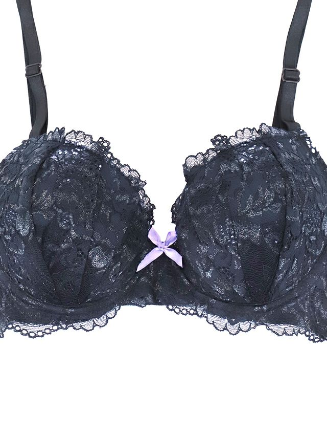 勝負下着 レース ローズ刺繍 ブラジャー＆ショーツ 2点セット