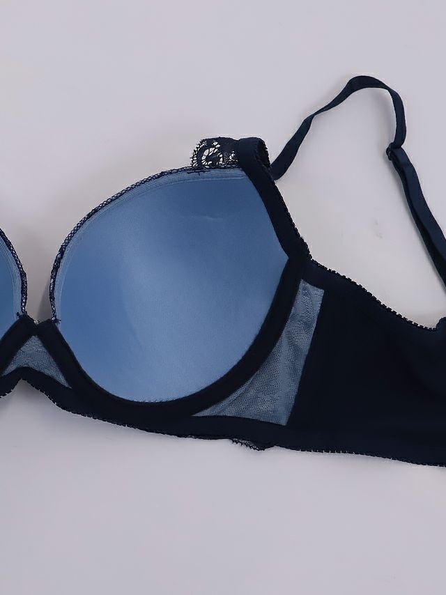 勝負下着 総レース ビジュー ブラジャー＆ショーツ 2点セット