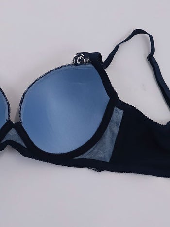 勝負下着 総レース ビジュー ブラジャー＆ショーツ 2点セット