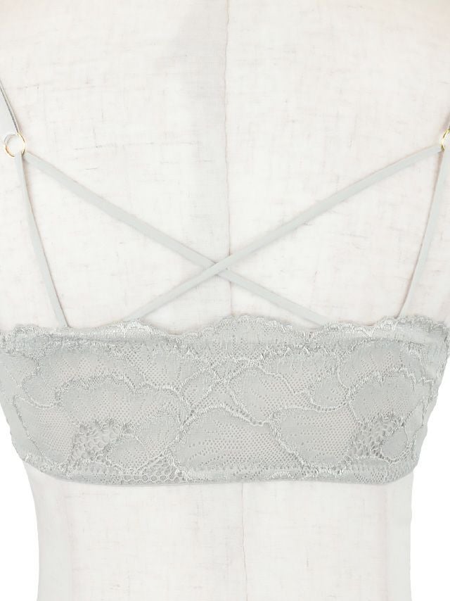 勝負下着 フロントホック バッククロス ブラジャー＆ショーツ 2点セット