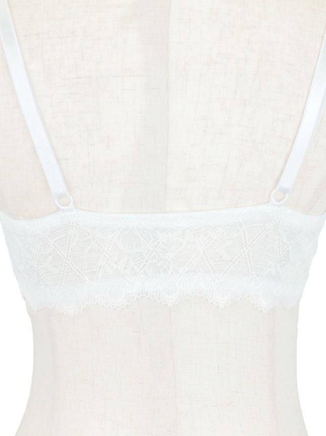 勝負下着 フラワー刺繍 シアーレース ブラジャー＆ショーツ 2点セット