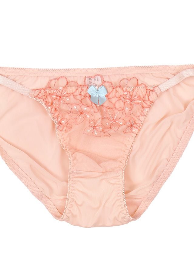 勝負下着 フラワーチュール コードデザイン ブラジャー＆ショーツ 2点セット