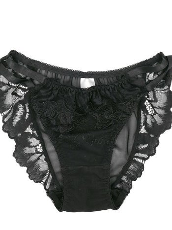 勝負下着 ローズ刺繍 ダブルコードブラジャー＆ショーツ 2点セット