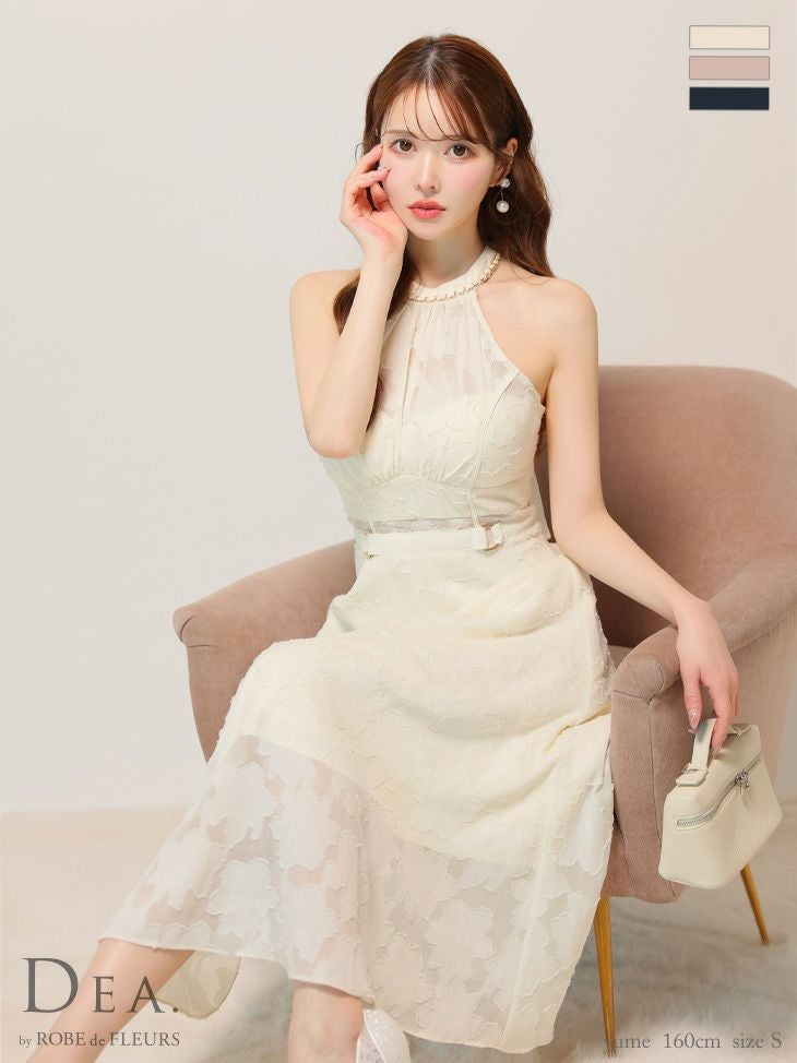 DEA.by ROBE de FLEURS/ディア】エレガント ホルターネック ウエスト