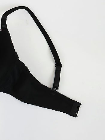 勝負下着 フラワーリーフ 刺繍 ブラジャー＆ショーツ 2点セット