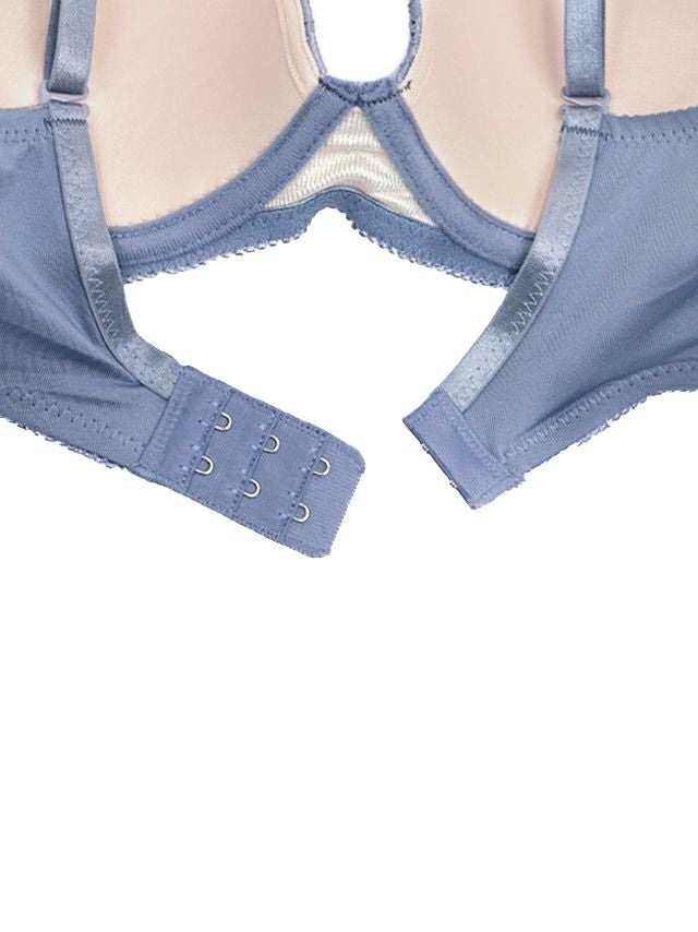 勝負下着】ビジュー フラワーレース ブラジャー＆ショーツ 2点セット