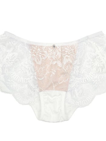 勝負下着 総レース バックシアー ブラジャー＆ショーツ 2点セット