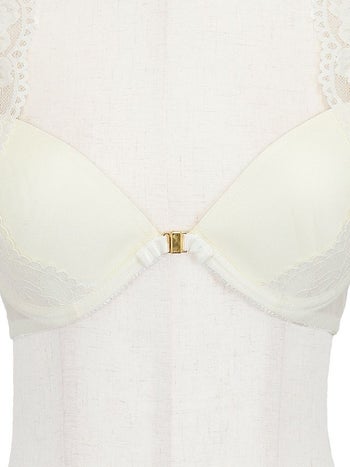 勝負下着 コードデザイン フロントホック ブラジャー＆ショーツ 2点セット