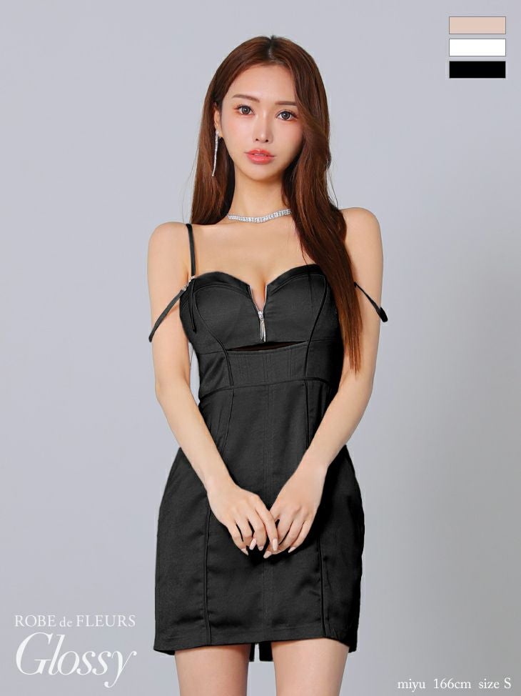 Glossy by ROBE de FLEURS/グロッシー】セクシー ノースリーブ
