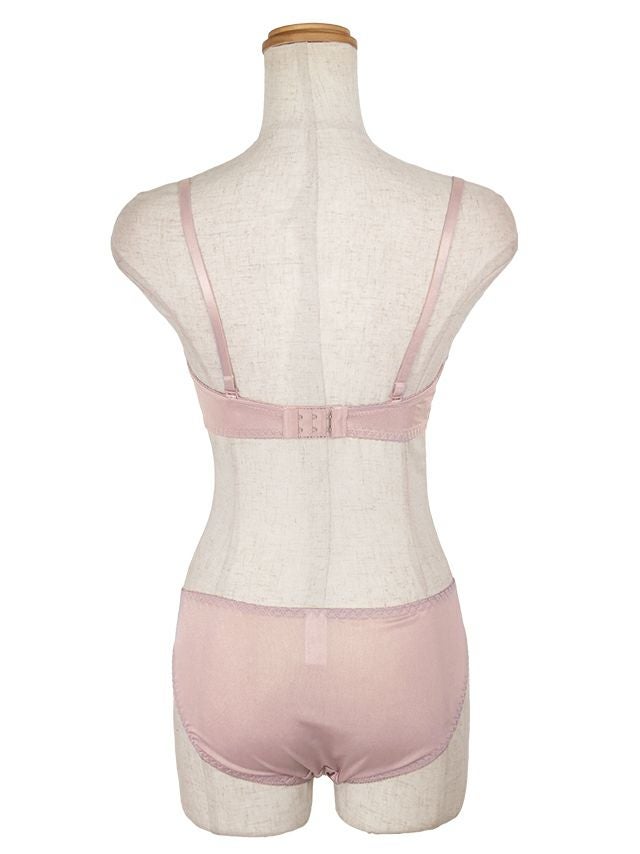 勝負下着 ローズ刺繍 リボン ブラジャー＆ショーツ 2点セット