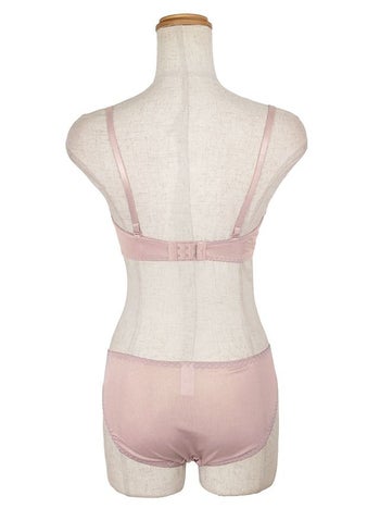 勝負下着 ローズ刺繍 リボン ブラジャー＆ショーツ 2点セット