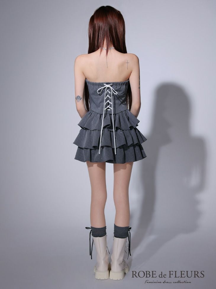 ROBEdeFLEURS/ローブドフルール】ガーリー ベアトップ ビッグリボン