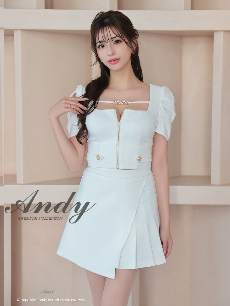 Andy/アンディ】ウエストマーク チャーム 半袖 ジップデザイン