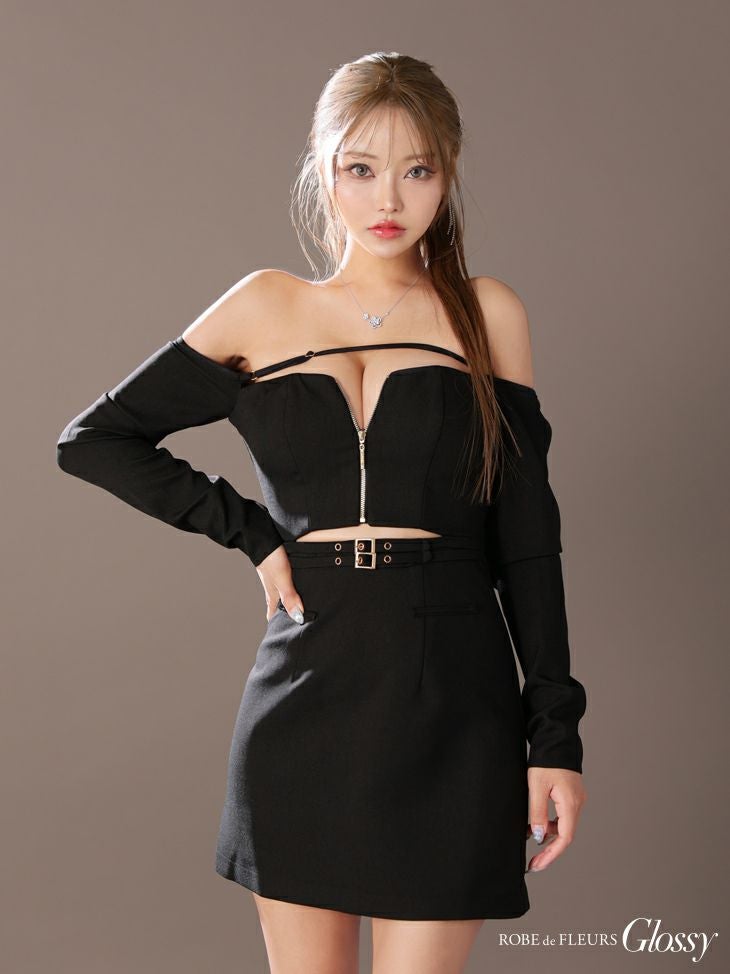 Glossy by ROBE de FLEURS/グロッシー】セクシー オープンバスト